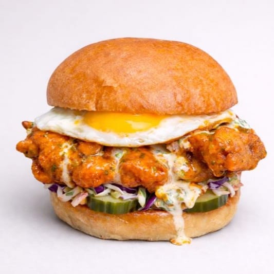 Hen Burger.