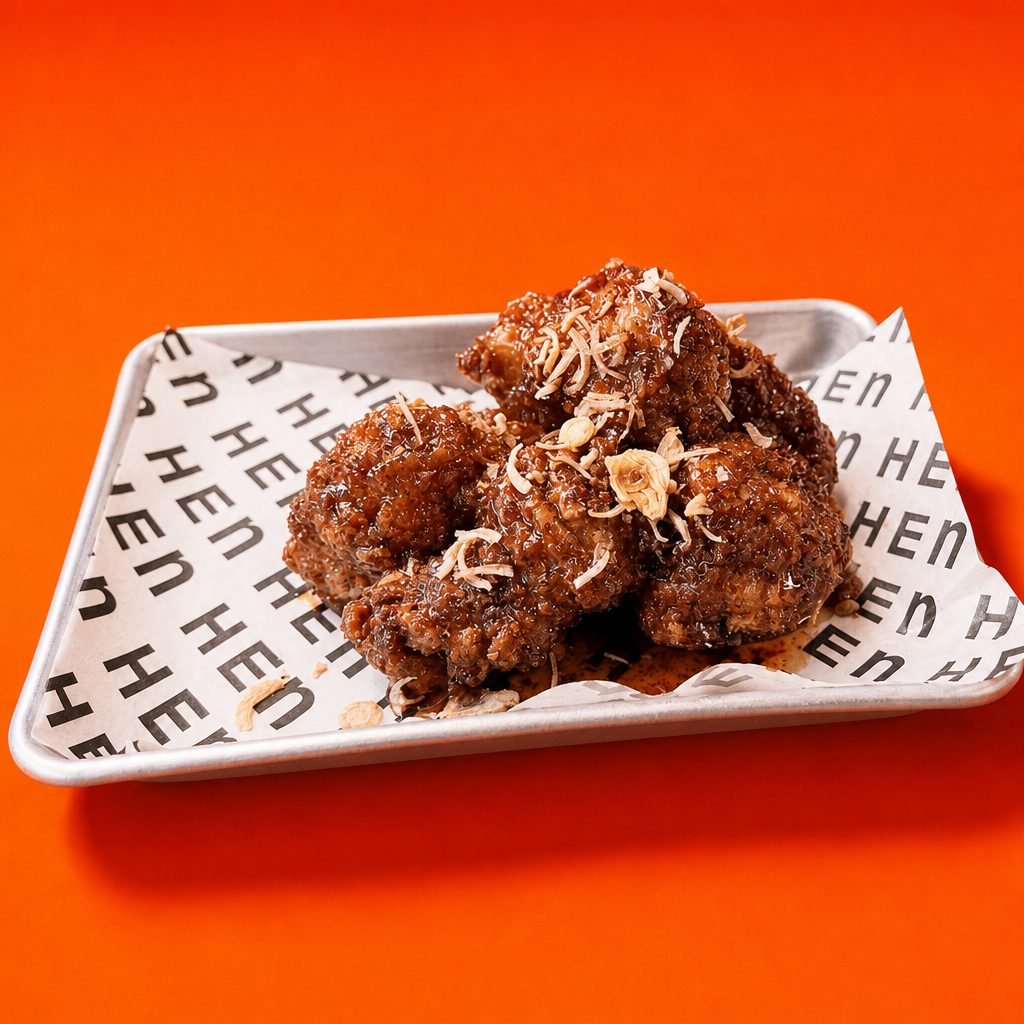 Soy Garlic Wings (Halal).