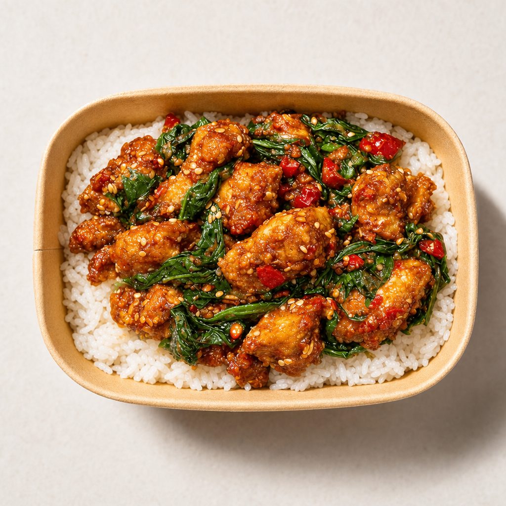 Krapow Gai Krob.