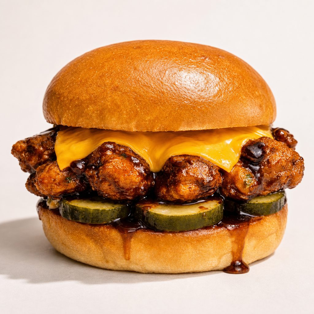 Soy Garlic Burger.