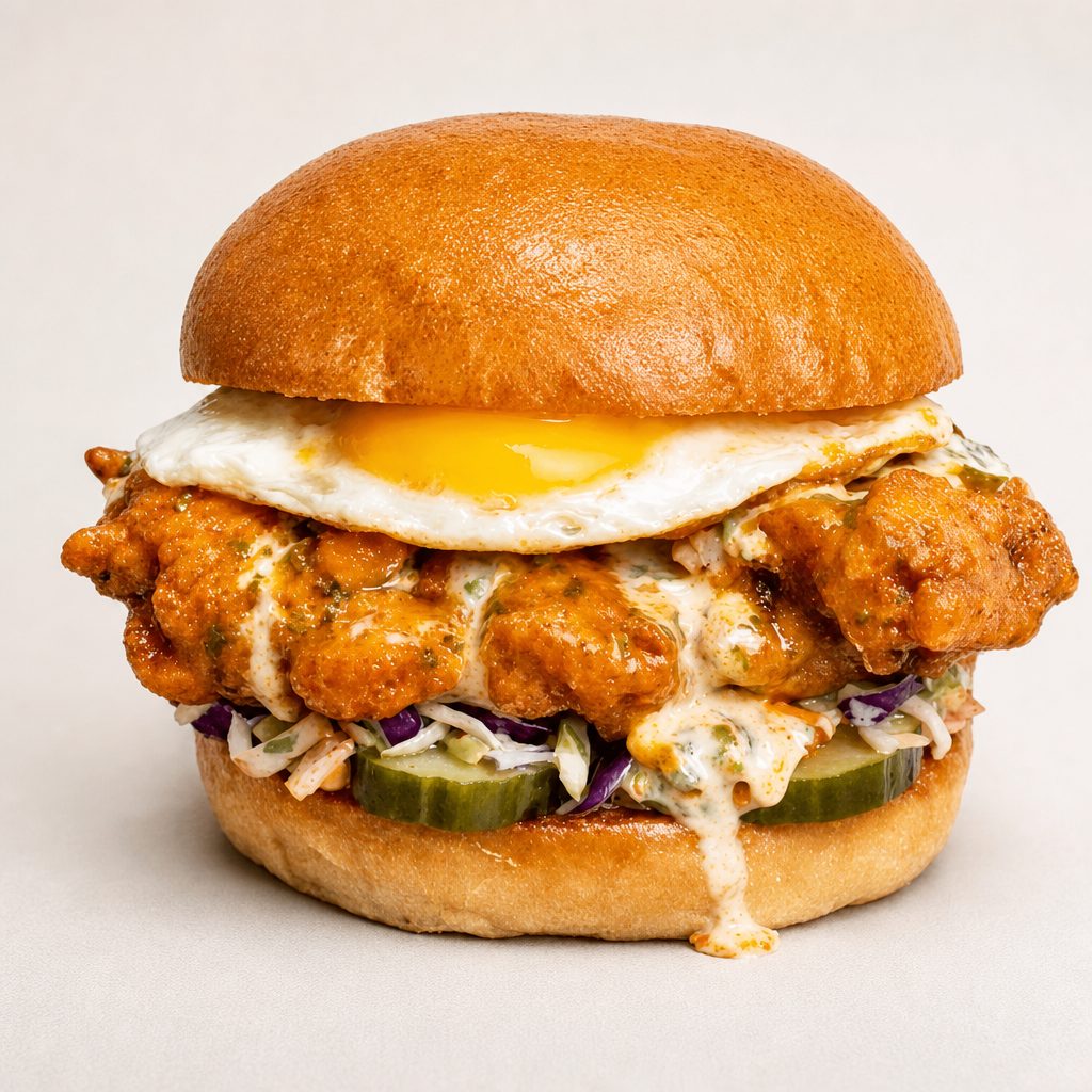 Hen Burger.