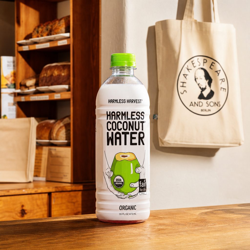 Harmless Coconut Water.